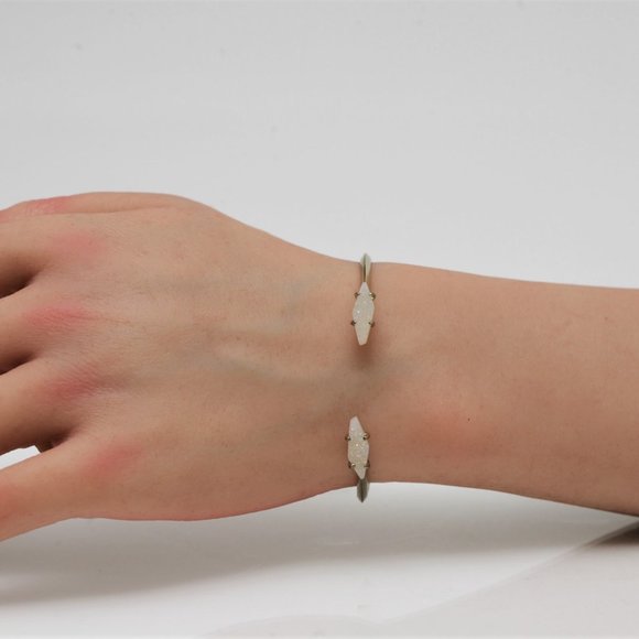 Kendra Scott Jewelry - Kendra Scott Gold-tone Cuff Bracelet Two Simulated Stones